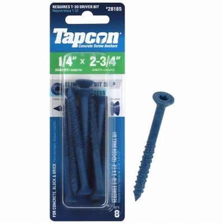 Pinpoint 0.25 x 2.75 in. Concrete Anchors, 8PK PI3856705